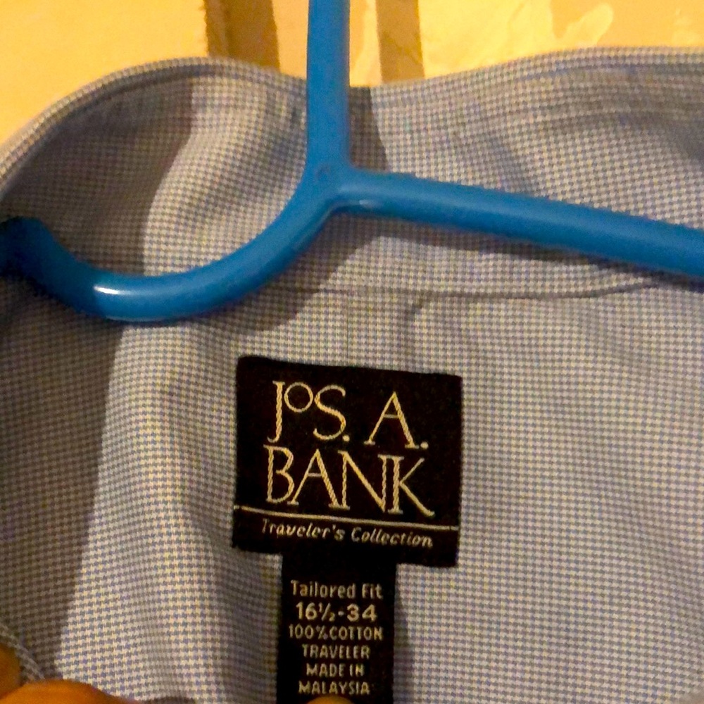 Jos a bank long sleeve tailored no iron button up